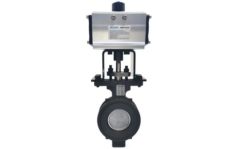 氣動(dòng)對夾式高性能蝶閥